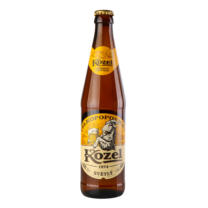 Пиво Velkopopovicky Kozel 0,45л Світл 4%