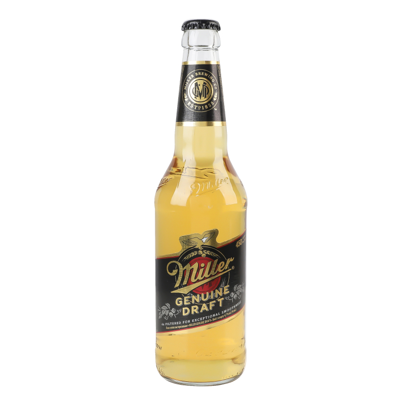 Пиво Miller 0,45л Genuine Draft св 4,7%