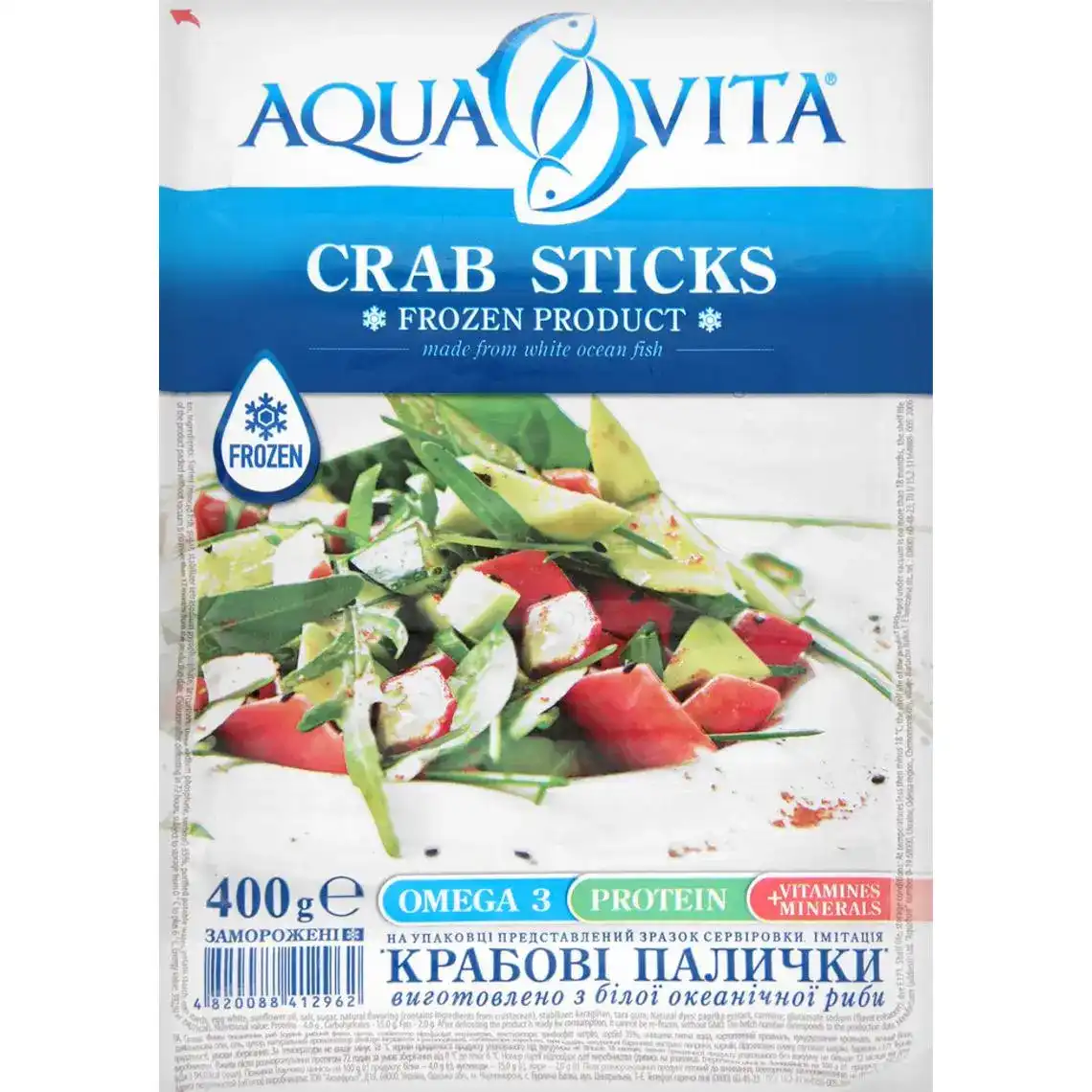 Палички крабові Aqua Vita 400г заморож