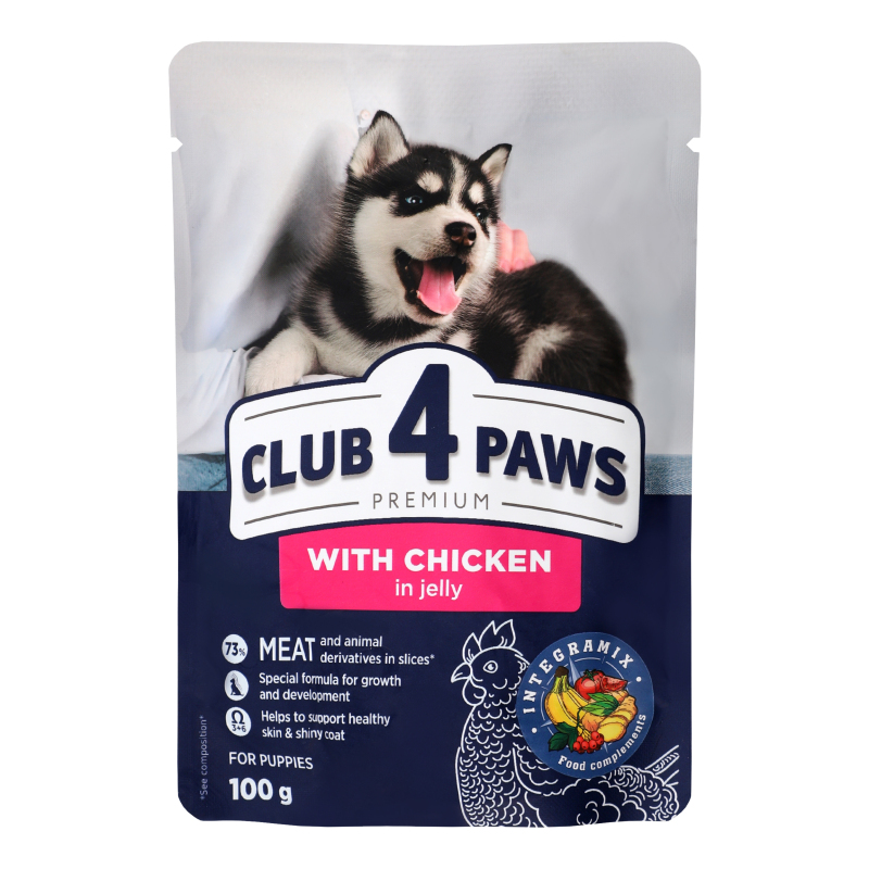 Корм Клуб 4 Лапи дц 100г Курка в желе