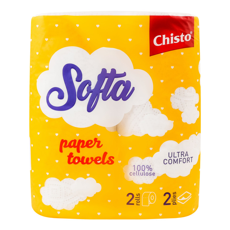 Рушники паперові Chisto Softa 2шт 2шари