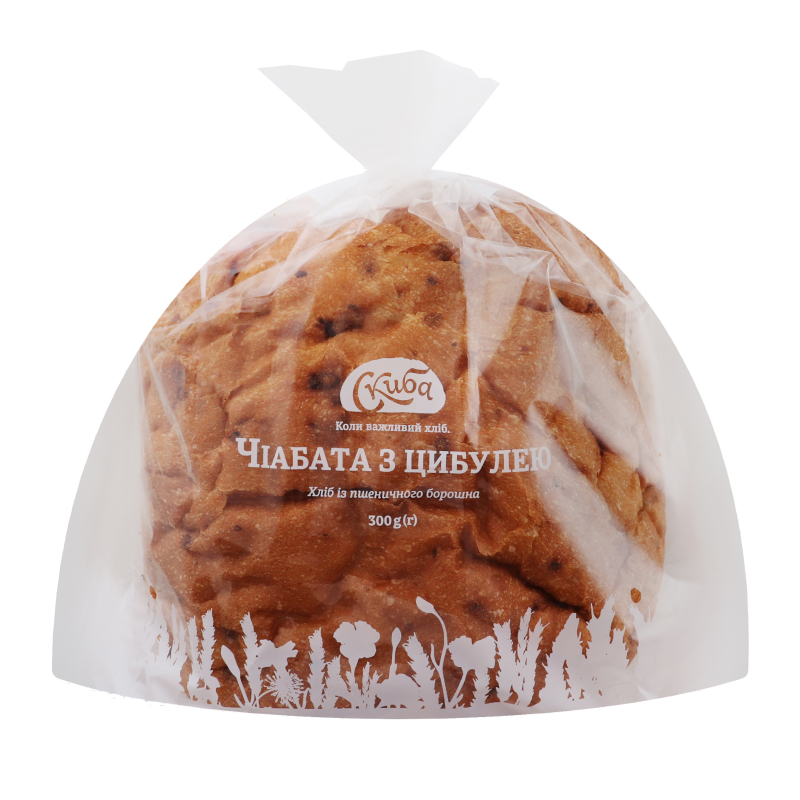 Чіабата Скиба 300г з цибулею упак