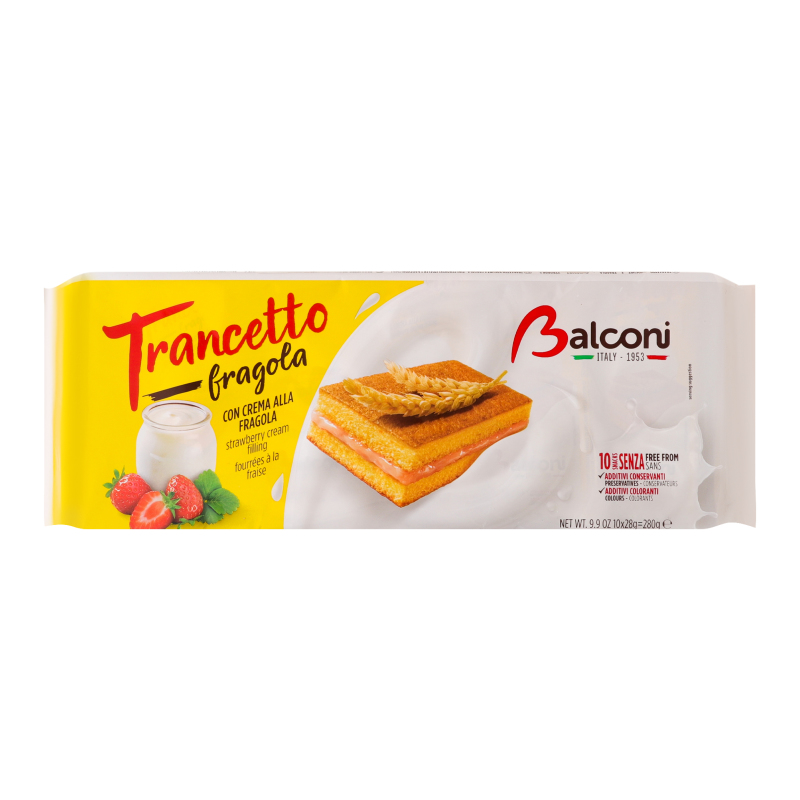 БісквітМіні Balconi 280г TrancettoПолун