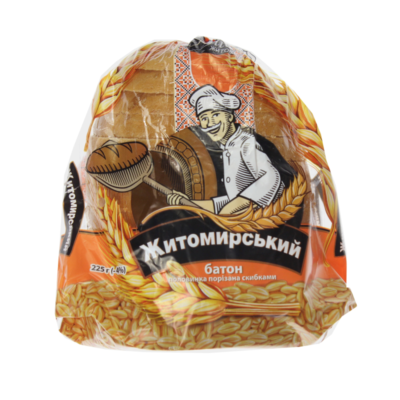 Батон Зол Коровай 225г Житомирський різ