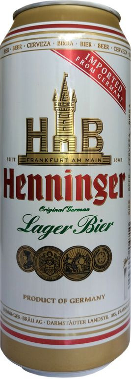 Пиво Henninger 0,5л Lager світл філ 4,8%
