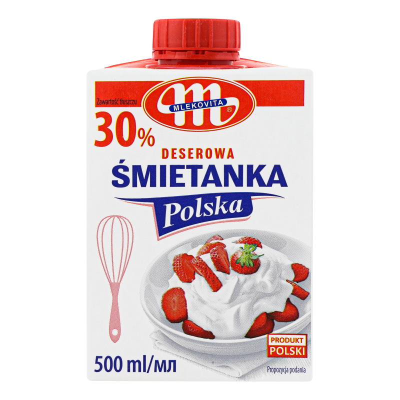 Вершки Mlekovita 30% 500г ультрапастериз