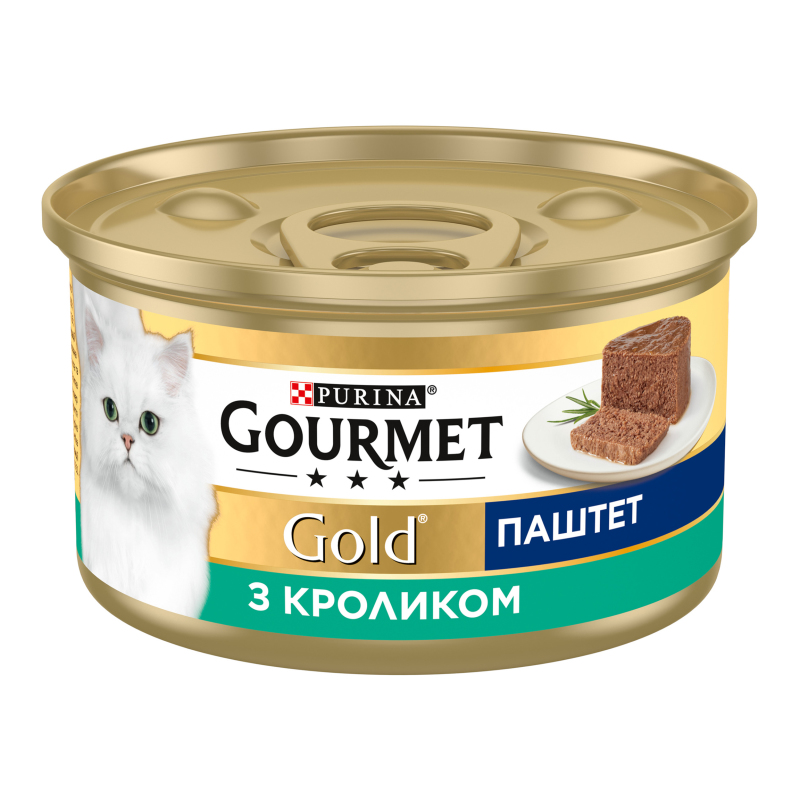 Корм Гурмет дк 85г Паштет Кролик ж/б