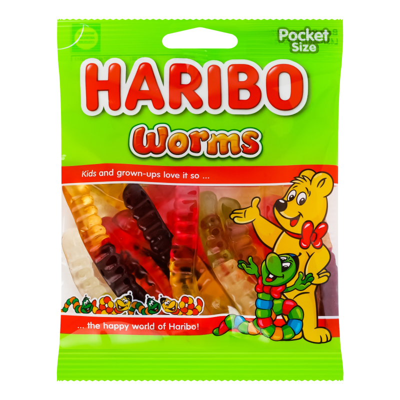 Цукерки Haribo 80г Червяки