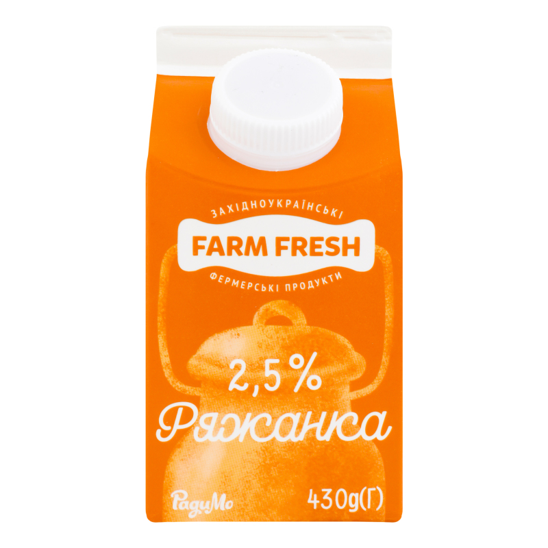 Ряжанка Farm Fresh 2,5% 430г п/п