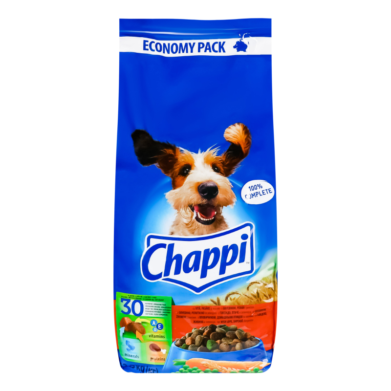Корм Чаппі дс сухий яловичина/птиця/овоч