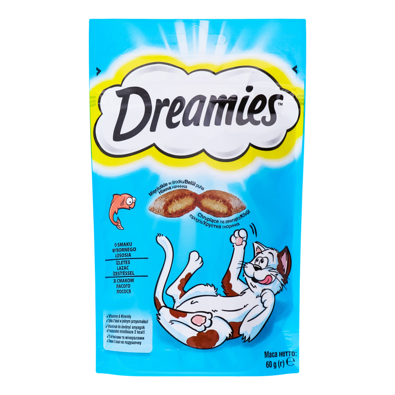 Корм Dreamies дк 60г Лосось