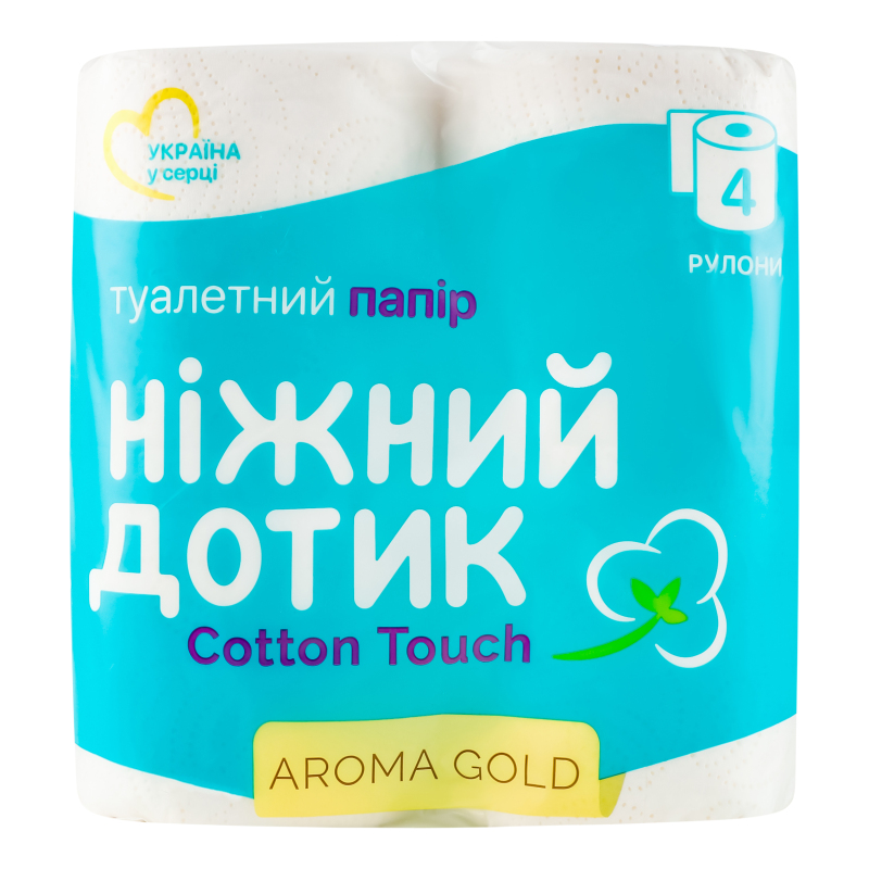 Папір туал Ніжний Дотик 4шт Aroma Gold