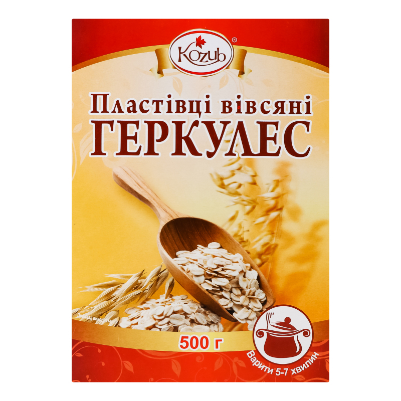 Пластівці КозубПродукт 500г Геркулес