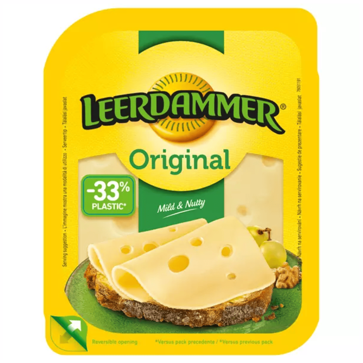 Сир Leerdammer тв 45% 100г Оригінальний