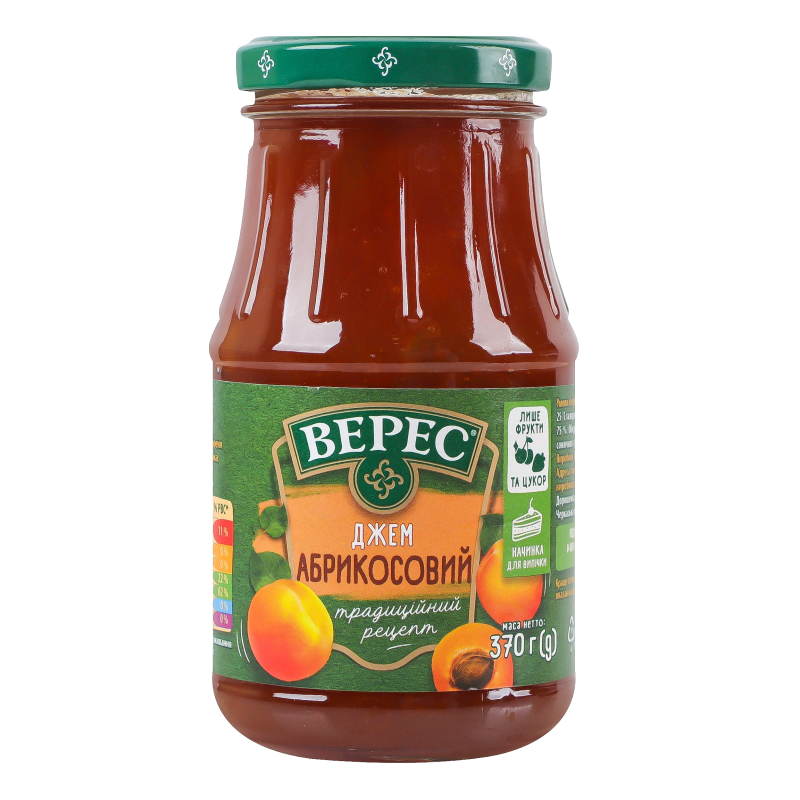 Джем Верес 370г Абрикосовий с/б
