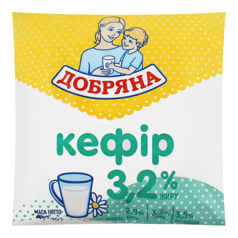 Кефір Добряна 3,2% 400г