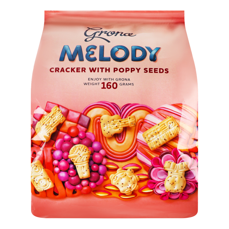 Печиво Грона 160г Крекер Мелодія мак