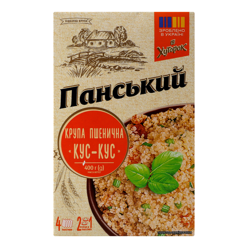 Крупа Хуторок 400г Кус-кус
