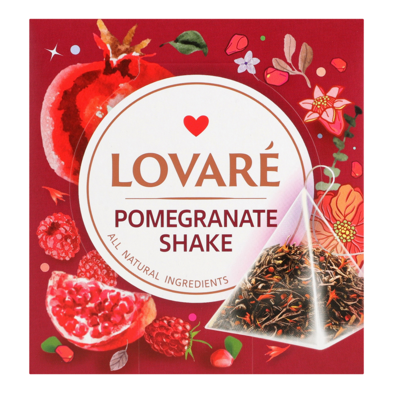 Чай Lovare 15шт*2гГранатовий Шейк чорний