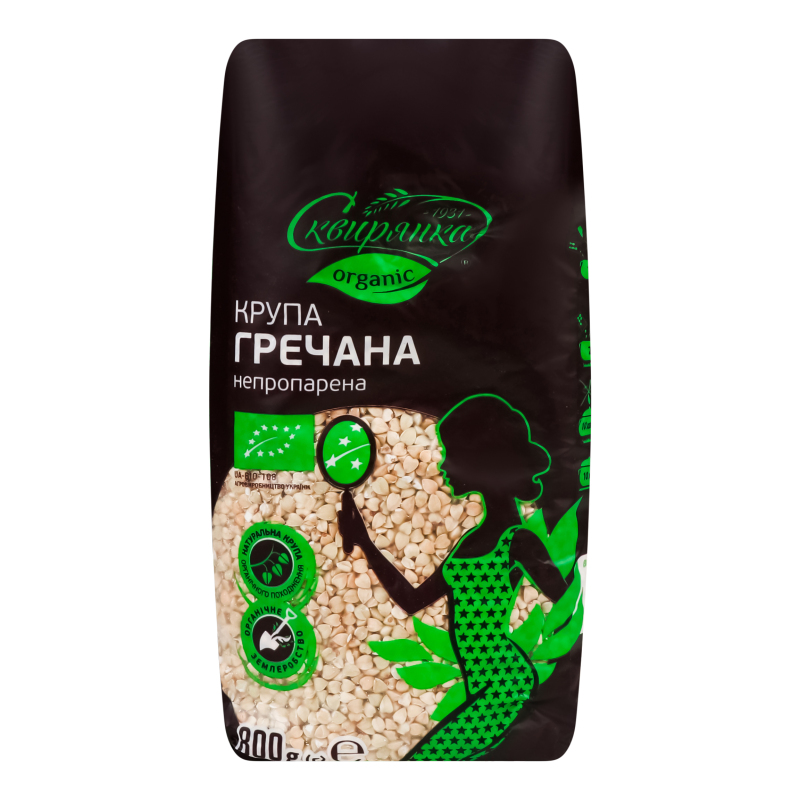 Крупа Сквирянка 800г Гречана неп Органік