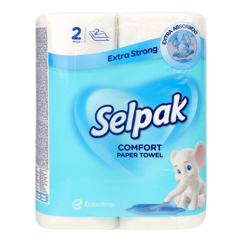 Рушники паперові Selpak 2шт білі
