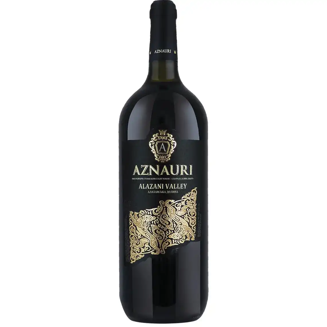 Вино Aznauri 1,5л Алазан Долина ч н/с13%