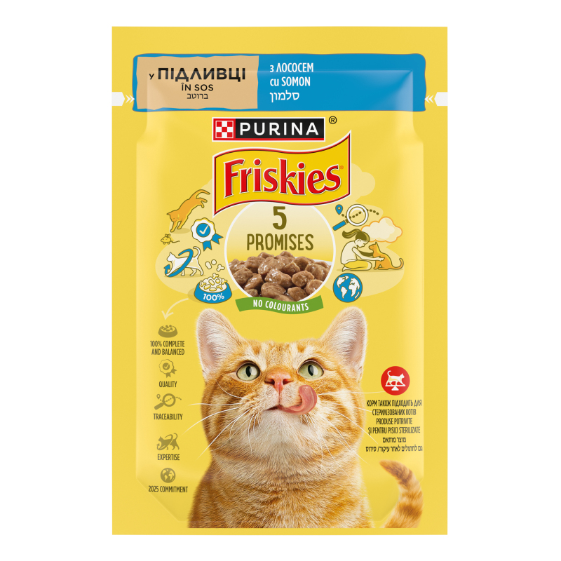 Корм Friskies дк 85г Лосось у підливці