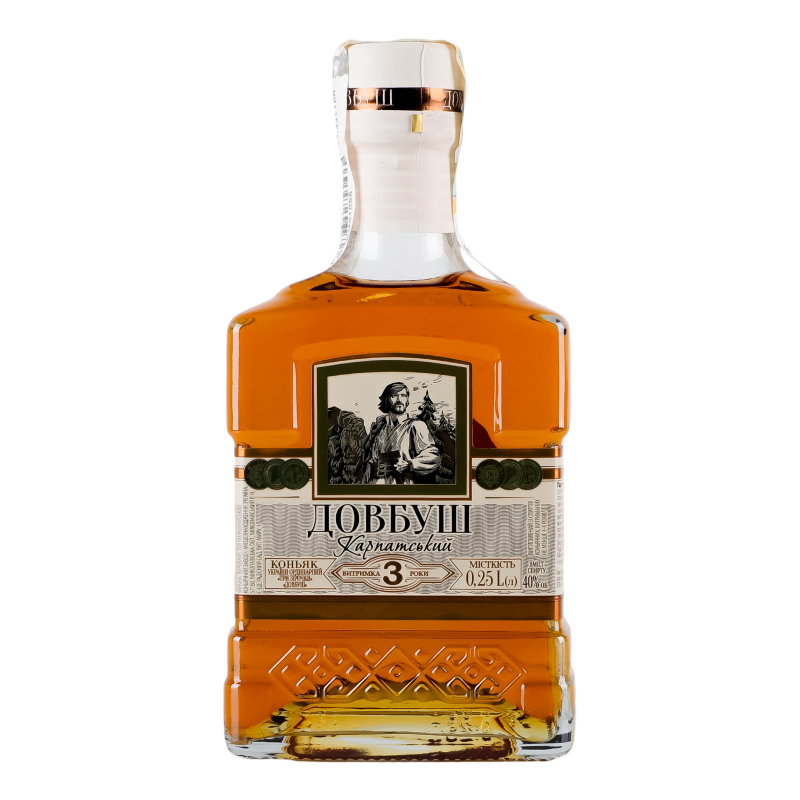 Коньяк Довбуш 0,25л 3* Карпатський 40%