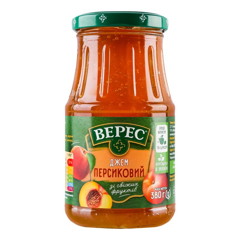 Джем Верес 380г Персиковий с/б