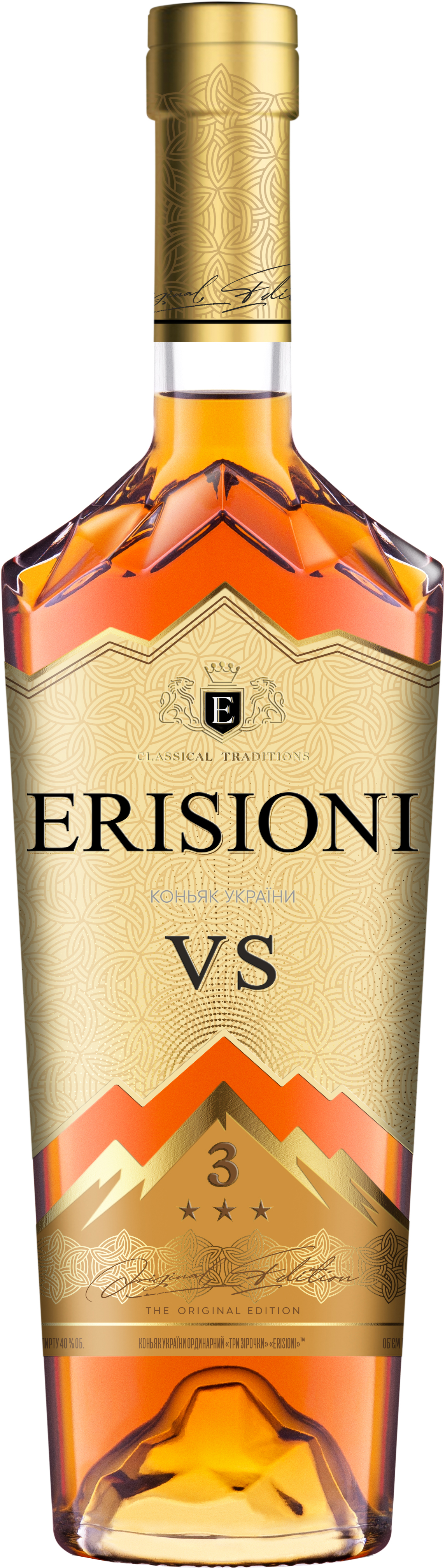 Коньяк Erisioni 0,5л V.S 3* 40%