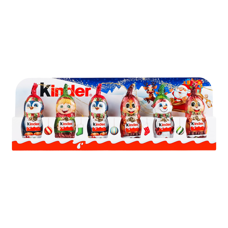 Шоколадні фігурки Kinder15г*6шт ДідМороз