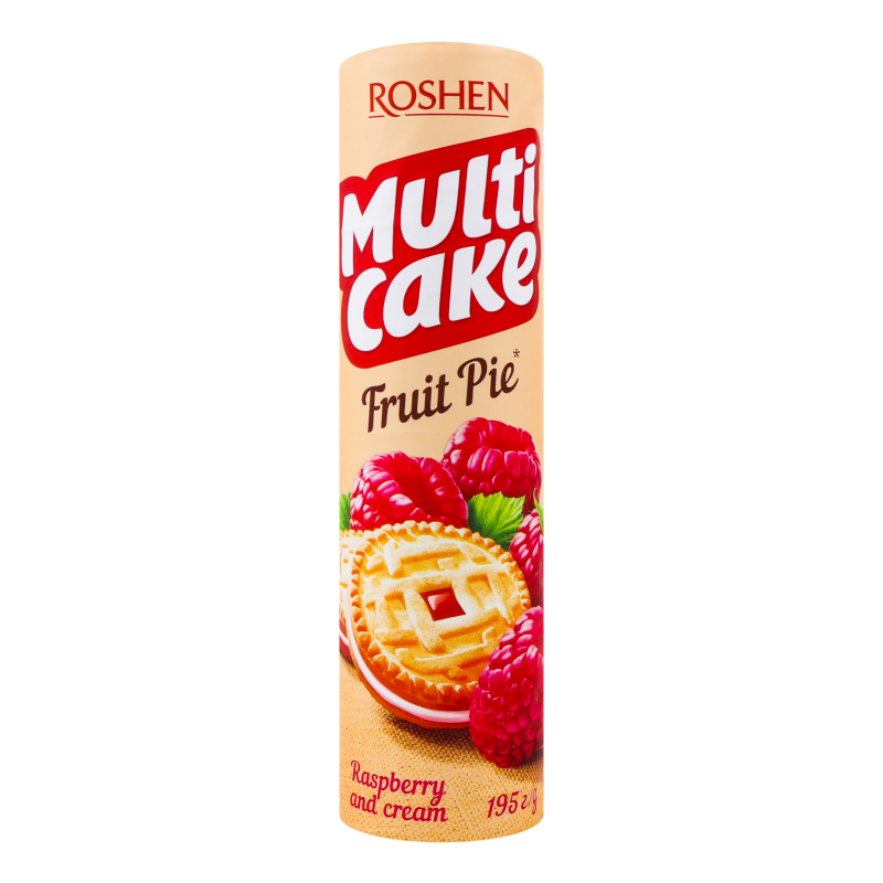 Печиво ROSHEN 195г Multicake Малина-крем