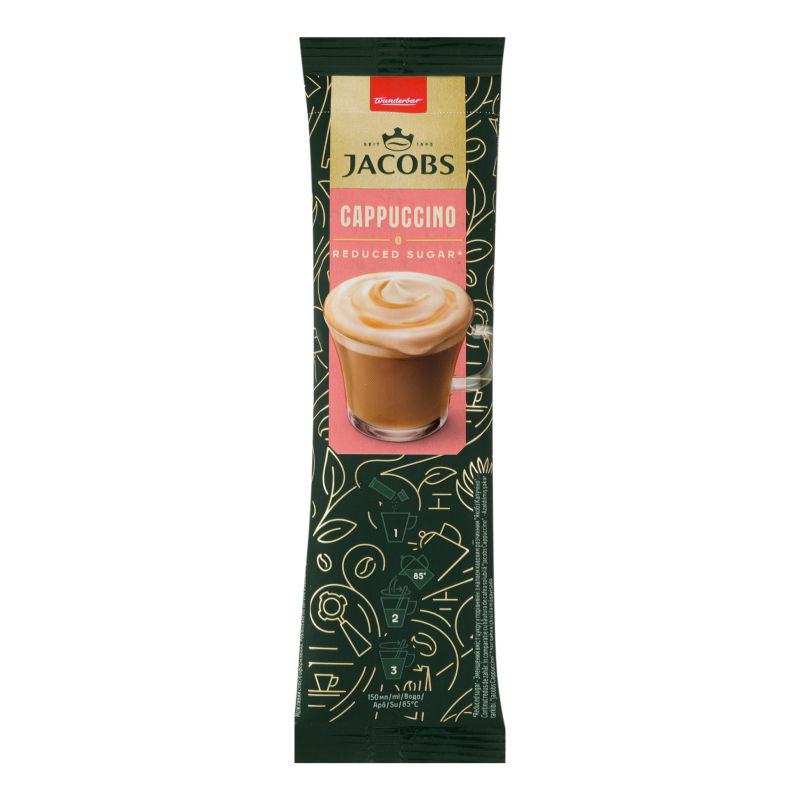 Напій кав Jacobs 3в1 14г Cappuccino б/ц