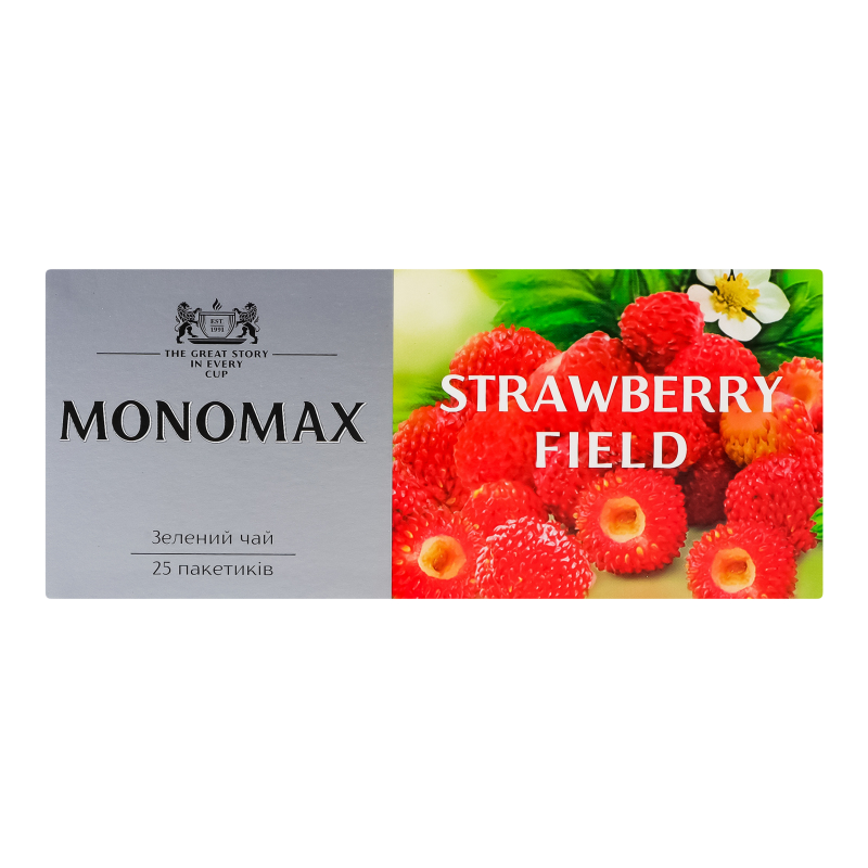Чай Мономах чорн 25шт*1,5г Strawberr Fie