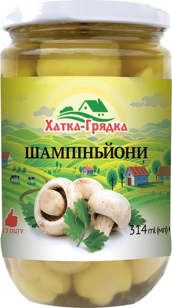 Гриби ХаткаГрядка 314мл Шамп ціл мар скл