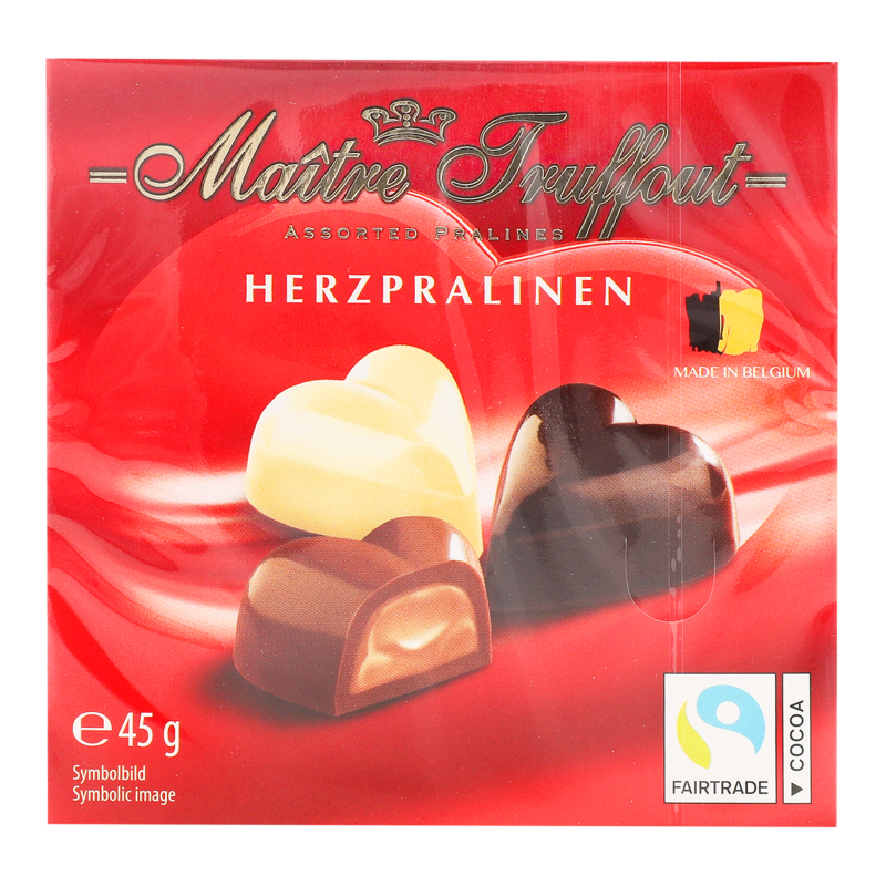 Цукерки Maitre Truffout 45г Herzpralinen