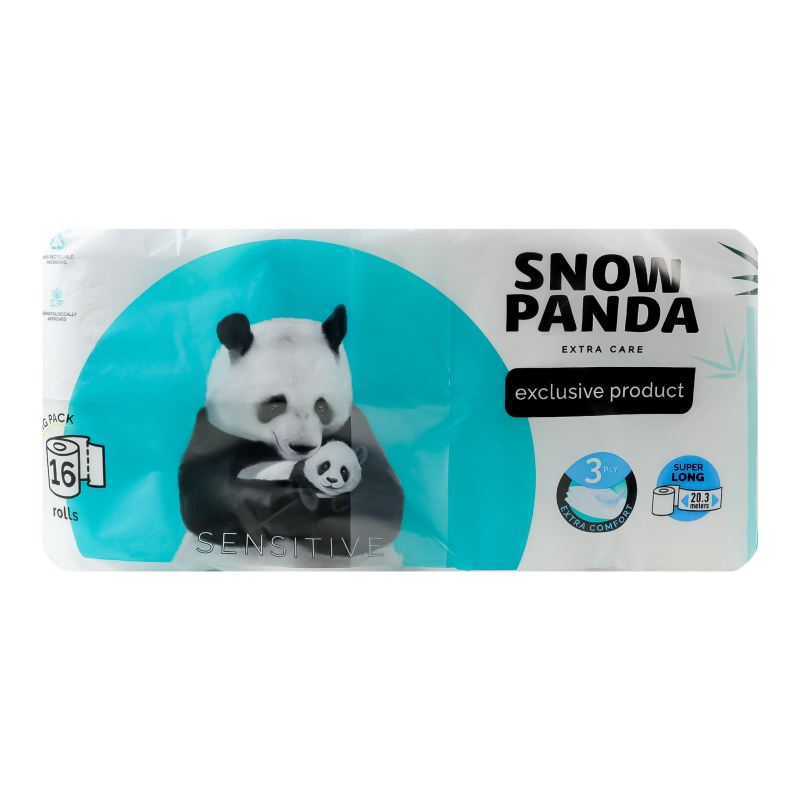 Папір туал СніжнаПанда 16 ExtraSensitive