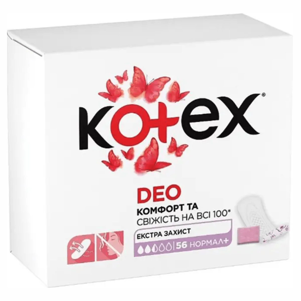 Прокладки Kotex щд 56шт део нормал плюс