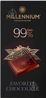 Шоколад Millennium 100г Чорний 99%