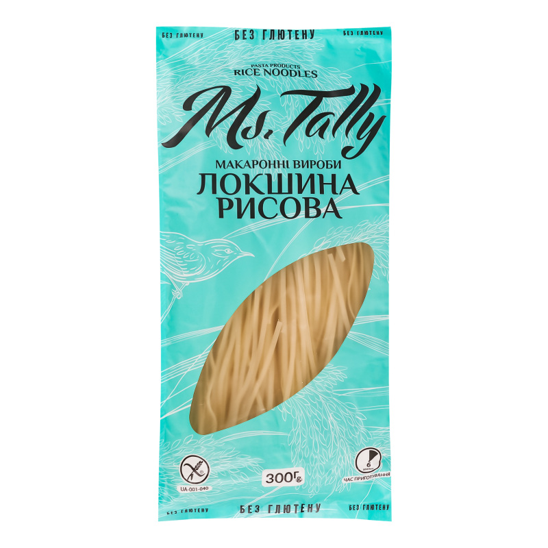 Локшина Ms.Tally 300г Рисова