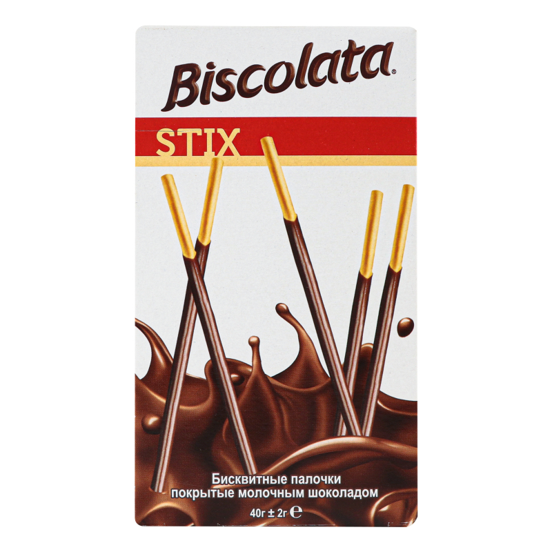 Соломка Biscolata 40г в молочн шоколаді