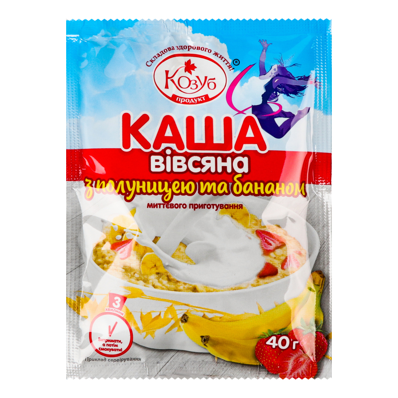 Каша КозубПродукт 40г Вівсяна Полун бан