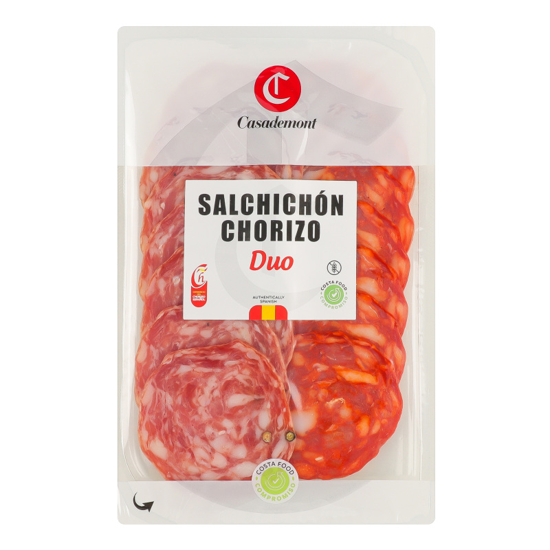 Ковбаса Casademont 100г Salchn Ext+Chori