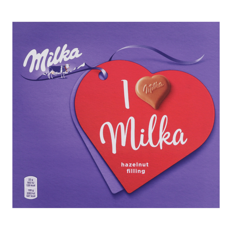 Цукерки Milka 110г Мол шоколад горіх нач