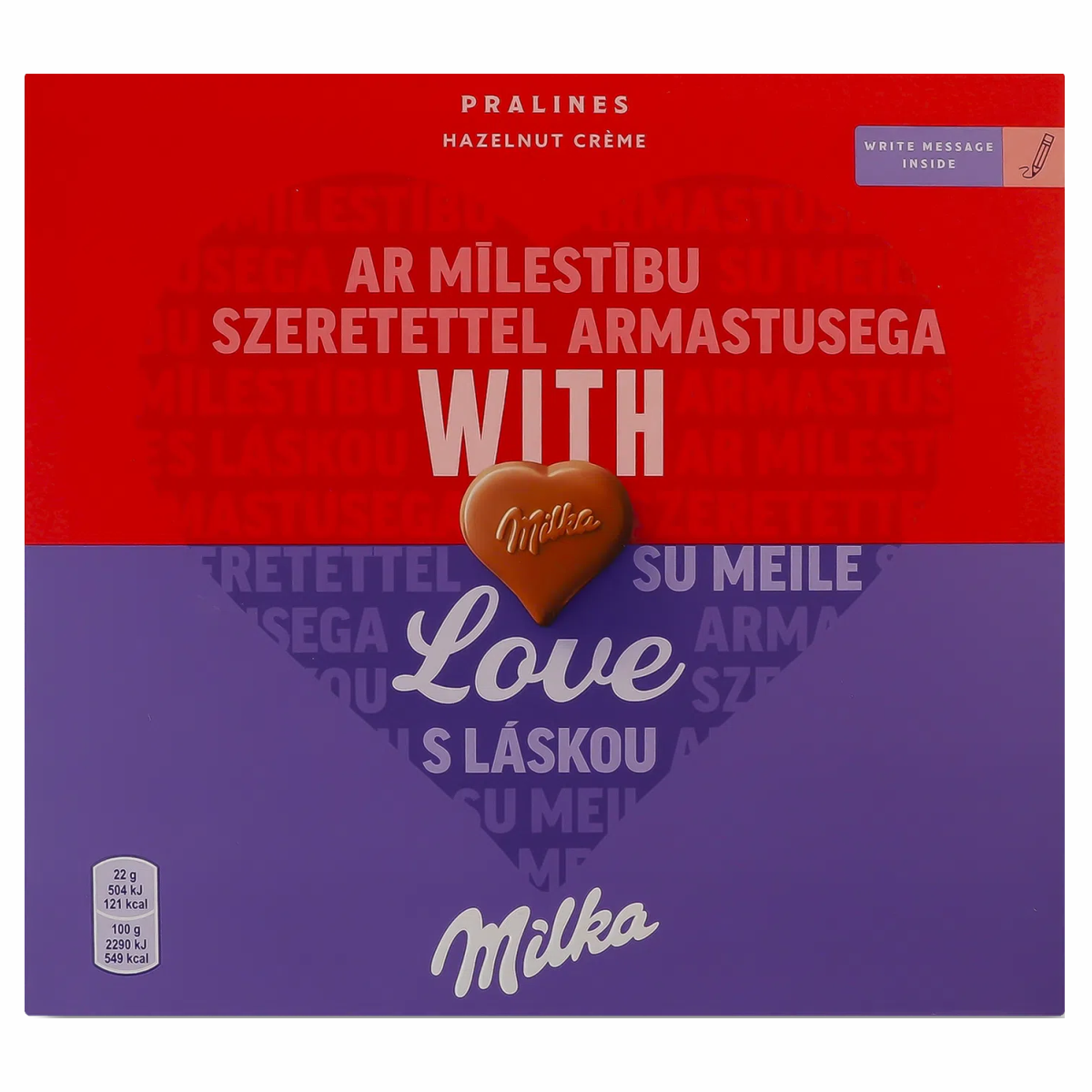 Цукерки Milka 110г Мол шоколад горіх нач