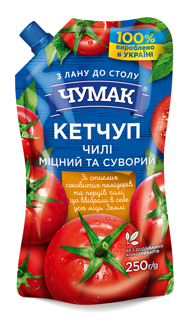 Кетчуп Чумак 250г Чилі д/п
