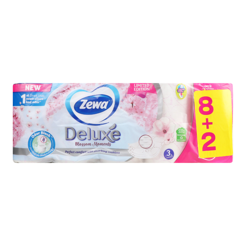 Папір туалетний Zewa 10шт Делюкс білий