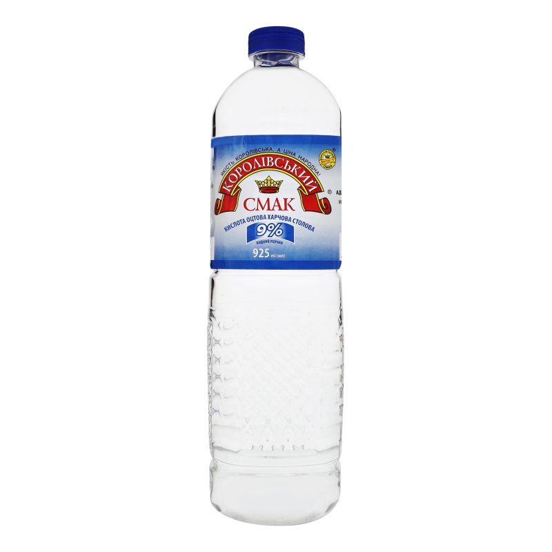 Кислота оцт КоролівськийСмак 9% 0,925л