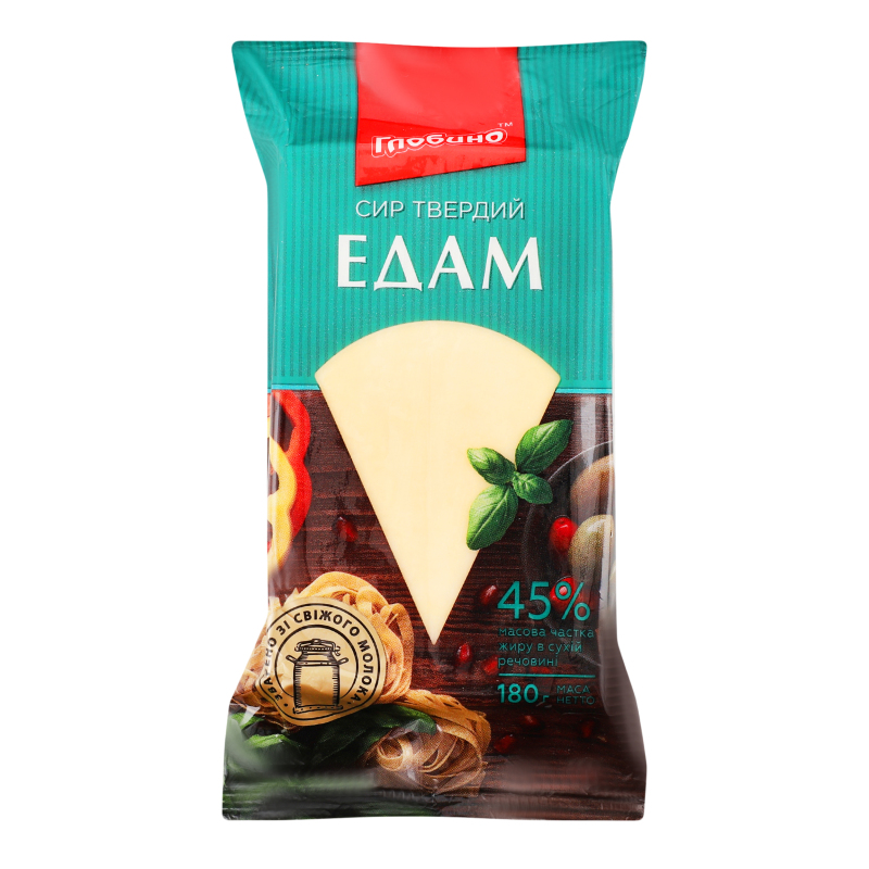 Сир Глобино тв 45% 180г Едам