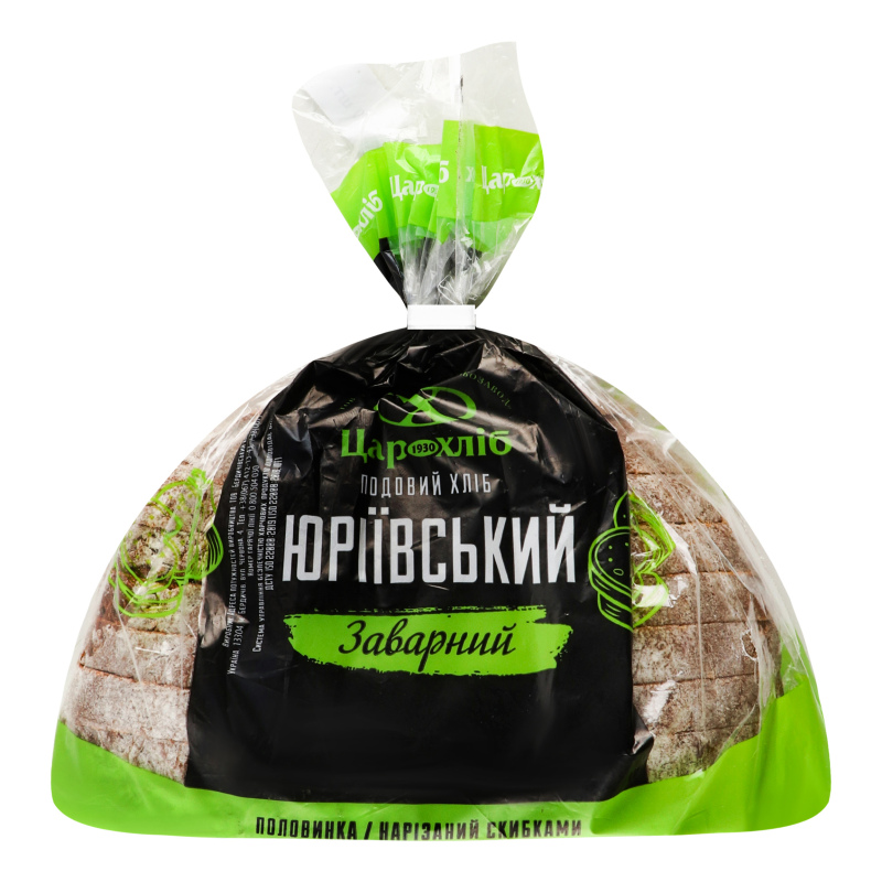 Хліб Цар Хліб 300г Юріївський 1/2 різ